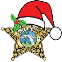 Bay County Florida Sheriff's Office Sheriff Tommy Ford star favicon with santa hat